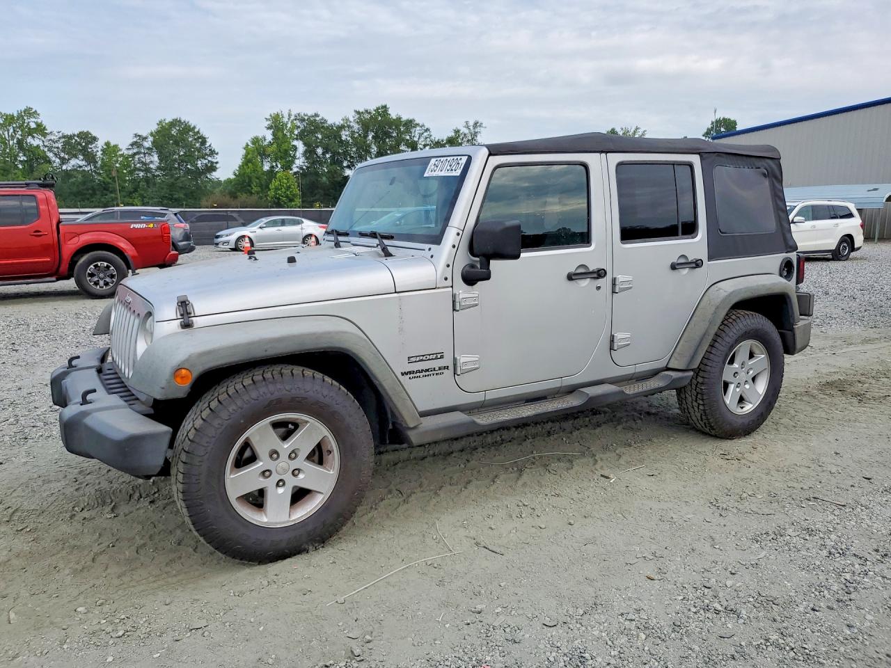 2010 Jeep Wrangler Unlimited Sport Silver vin: 1J4BB3H19AL147851