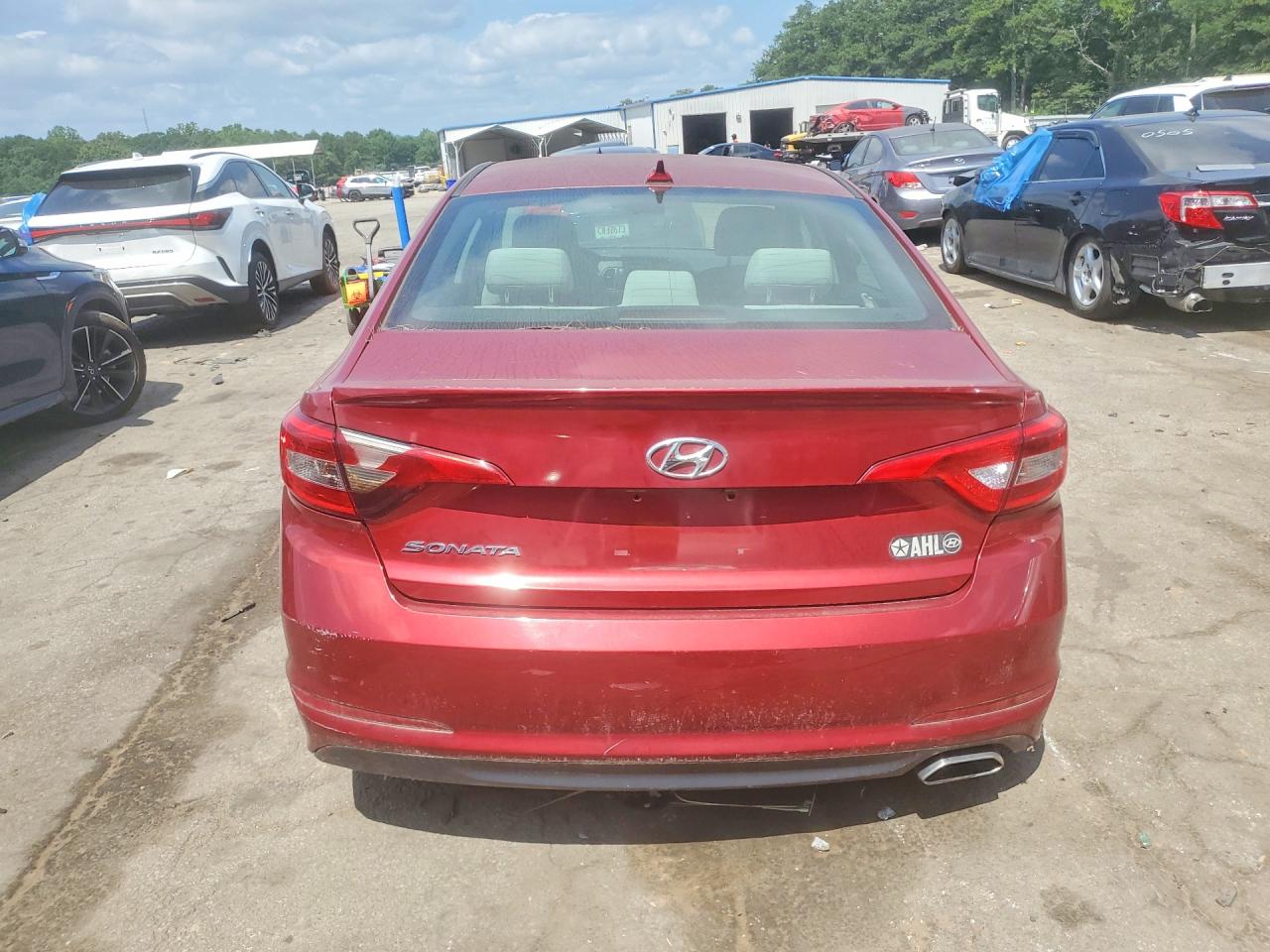 2015 Hyundai Sonata Se Red vin: 5NPE24AF9FH054905