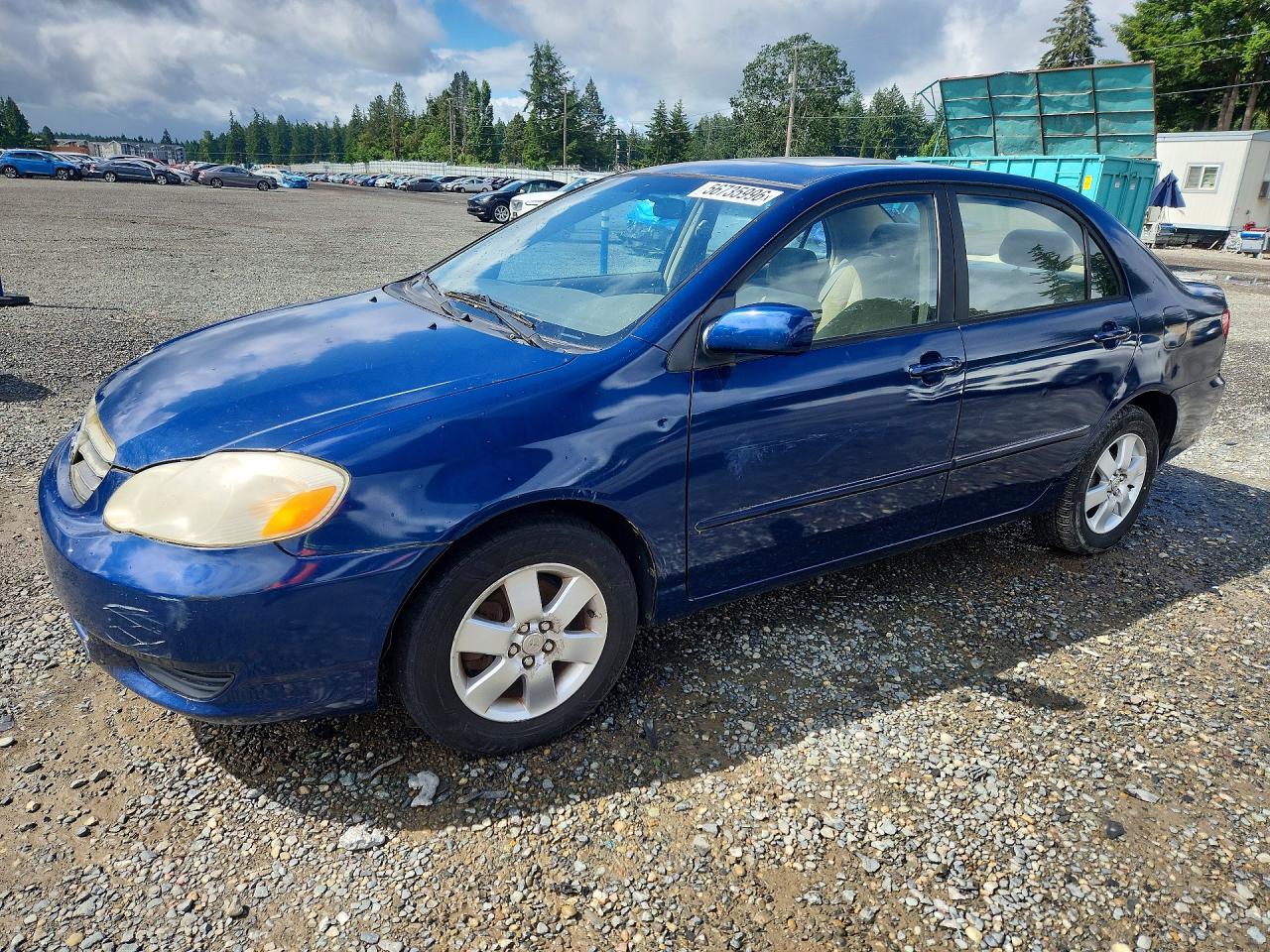 2004 Toyota Corolla Le Blue vin: 1NXBR38E54Z312700