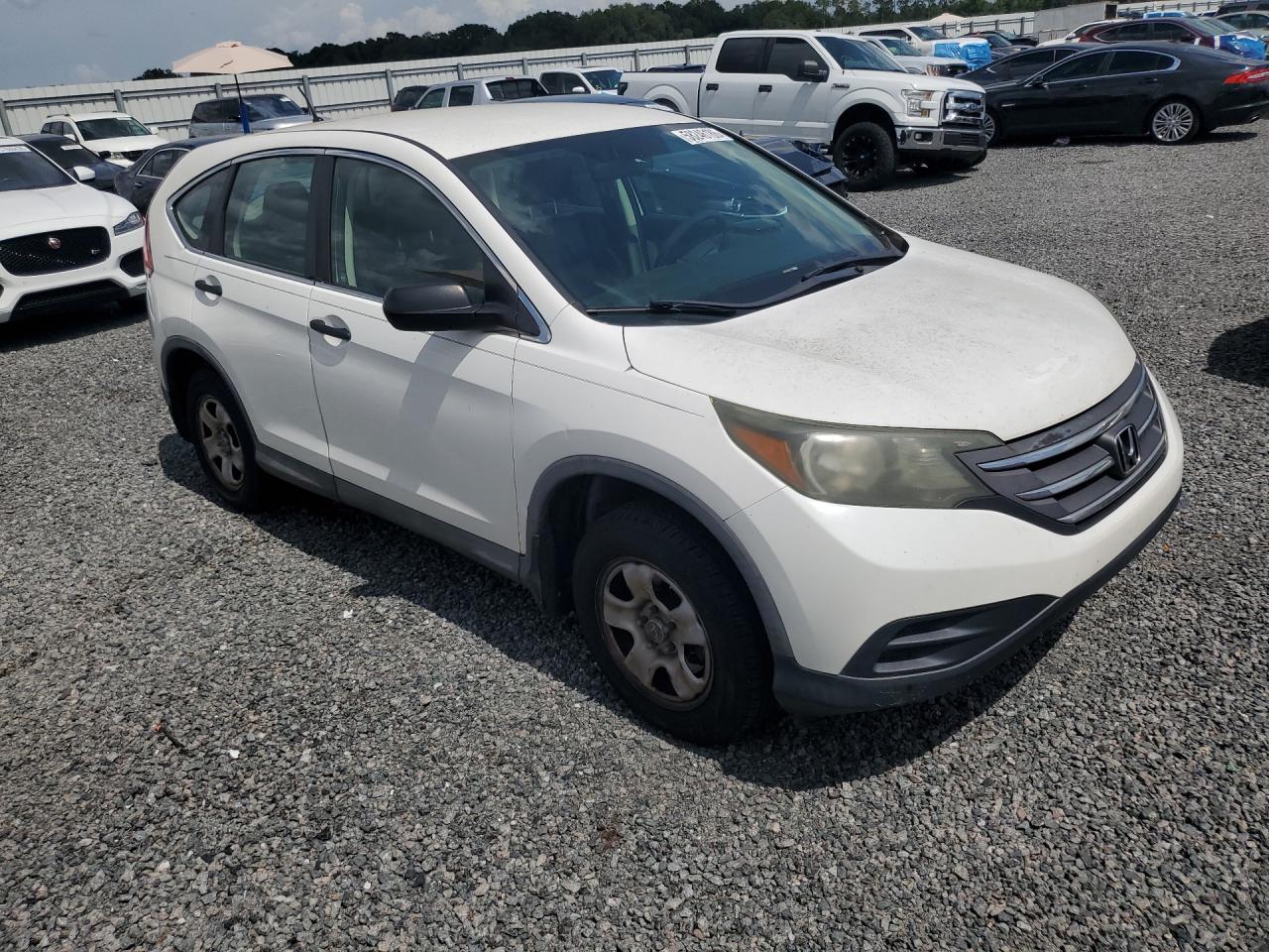 2012 Honda Cr-v Lx White vin: 5J6RM3H39CL020188