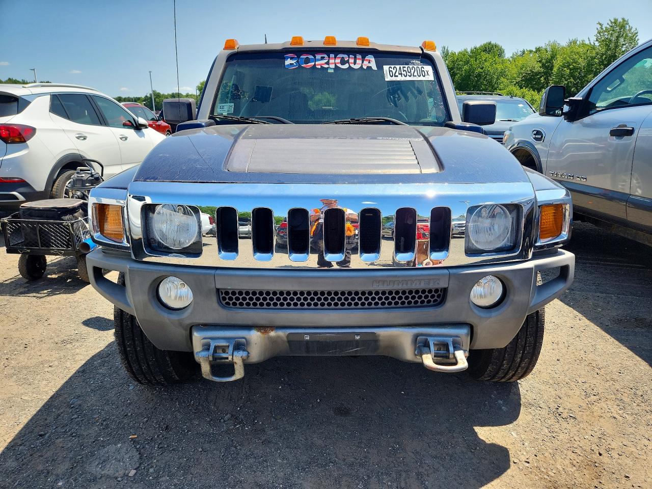 2007 Hummer H3 Синий vin: 5GTDN13E378172303