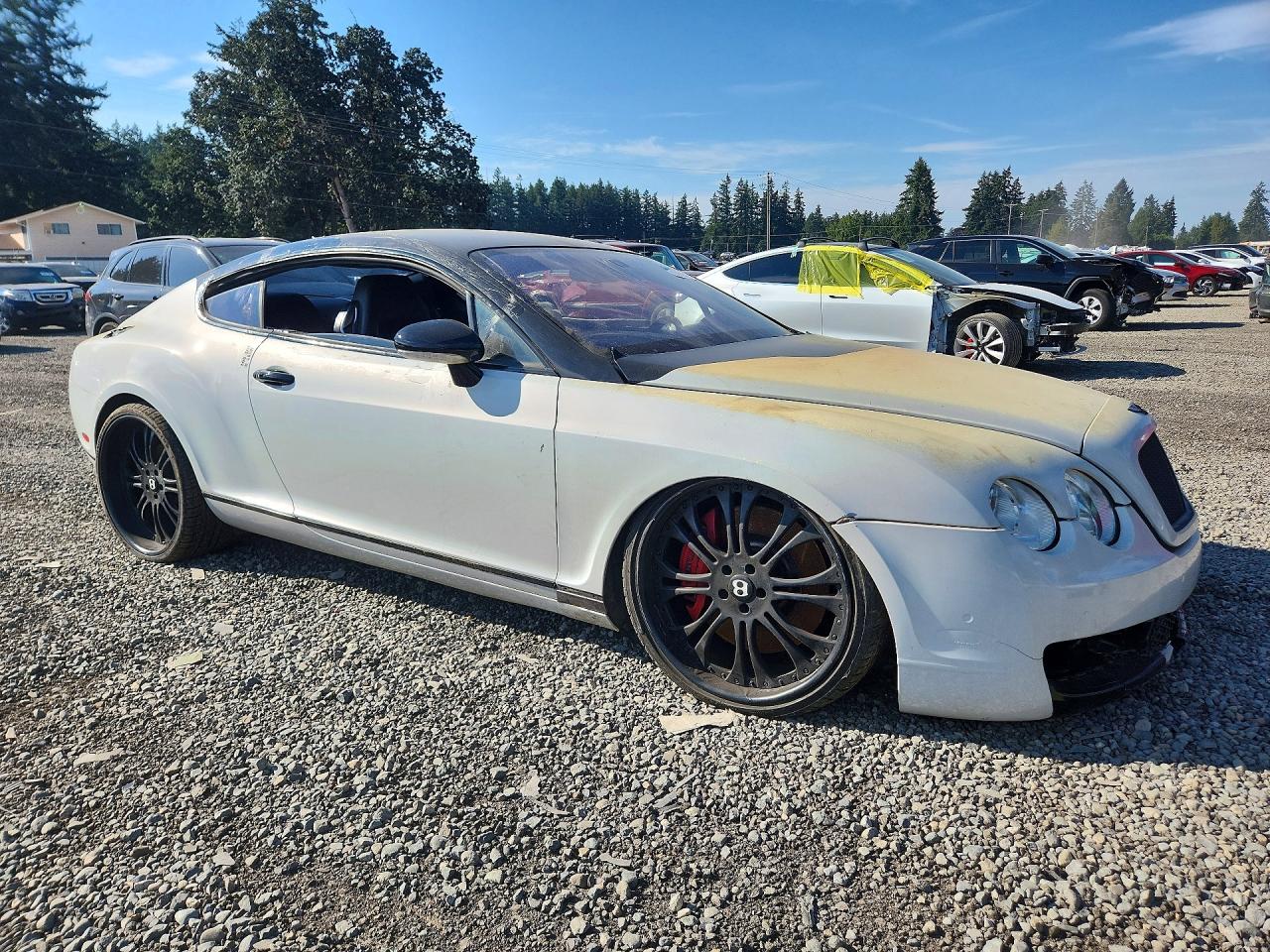 2005 Bentley Continental Gt White vin: SCBCR63W95C027812