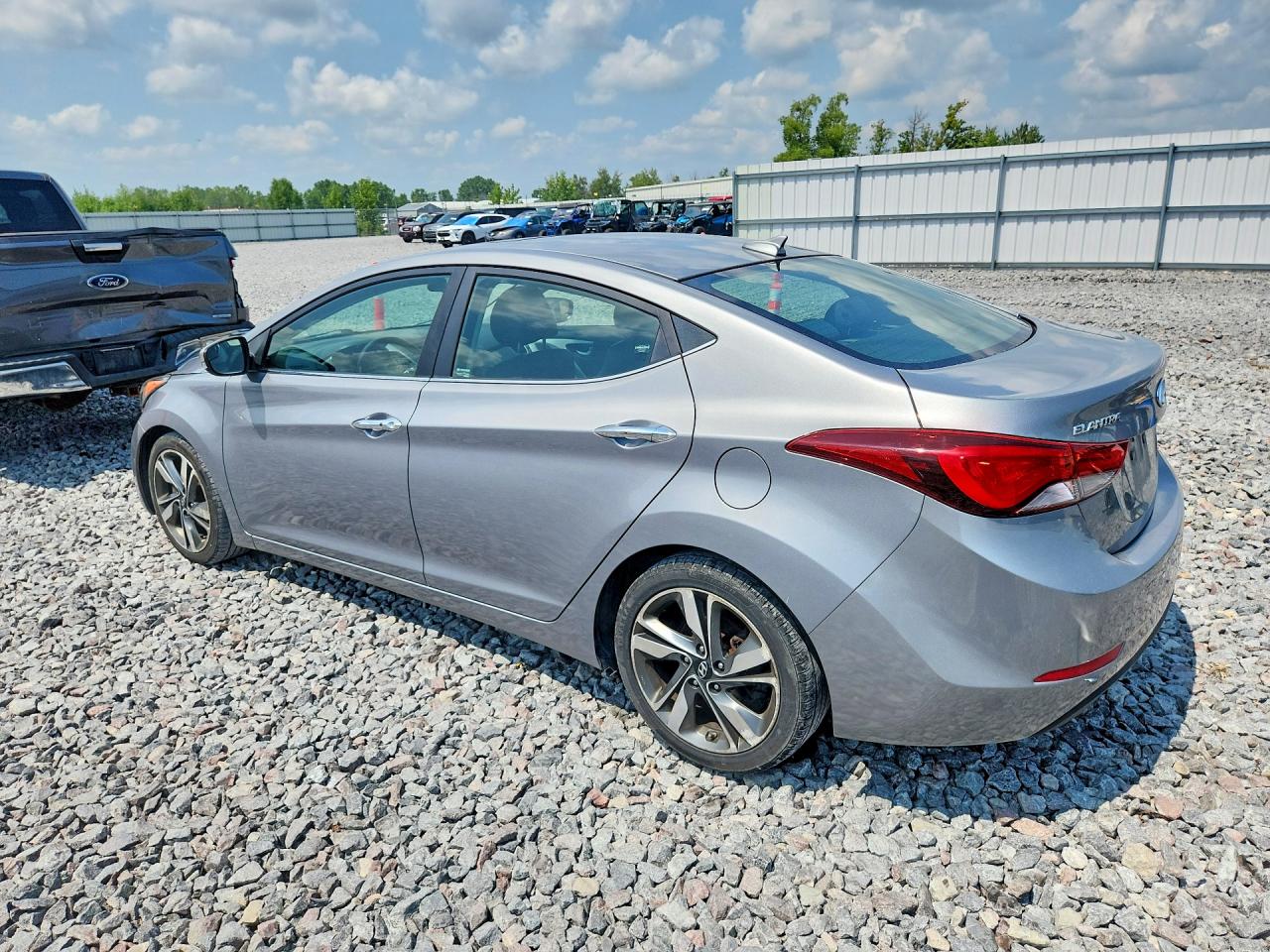 2014 Hyundai Elantra Limited Silver vin: KMHDH4AE2EU094048