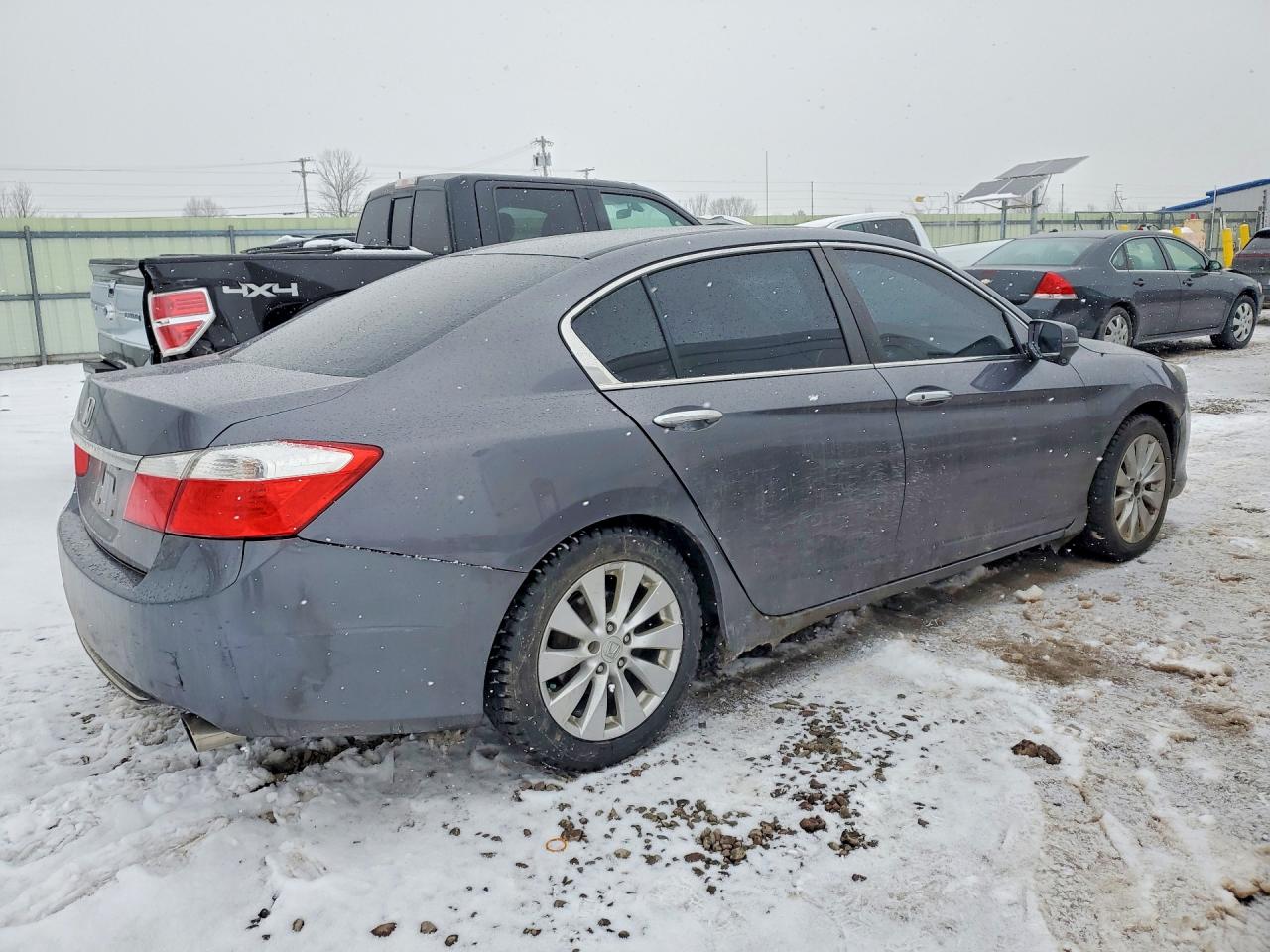 2013 Honda Accord Ex Gray vin: 1HGCR2F77DA027443