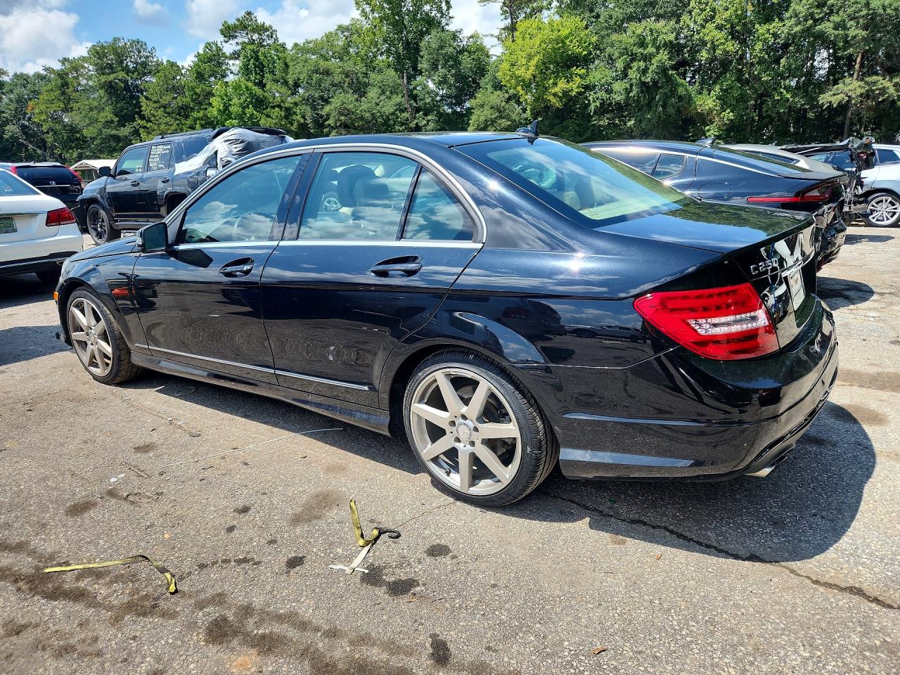 2014 Mercedes-benz C 250 Black vin: WDDGF4HB5EA953918