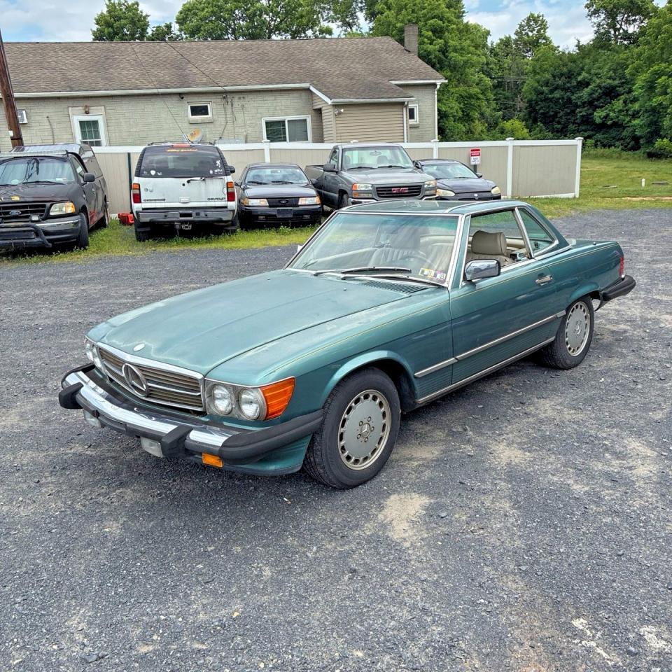 1988 Mercedes-benz 560 Sl Blue vin: WDBBA48D0JA081404