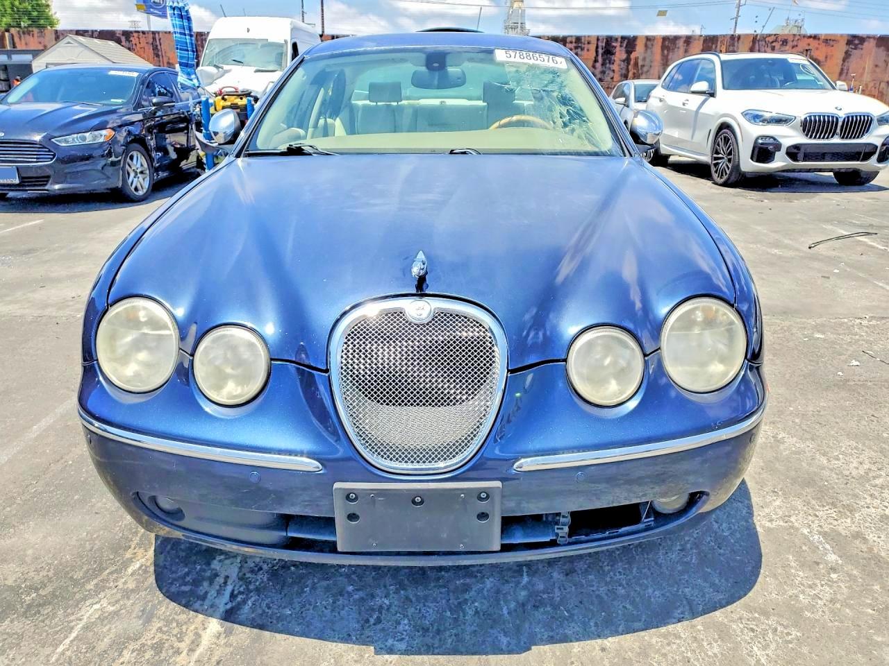 2007 Jaguar S-type Blue vin: SAJWA01A97FN73857