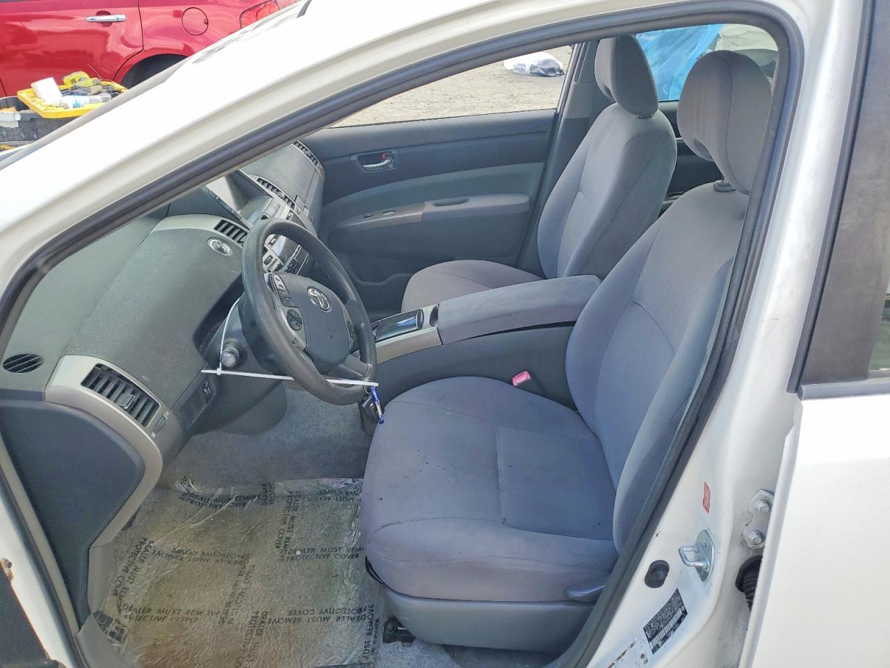 2008 Toyota Prius Base White vin: JTDKB20U983442061