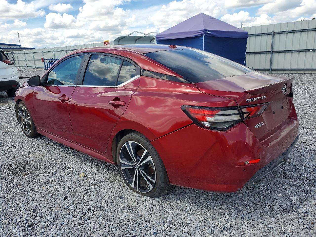 2021 Nissan Sentra Sr Red vin: 3N1AB8DV9MY307880