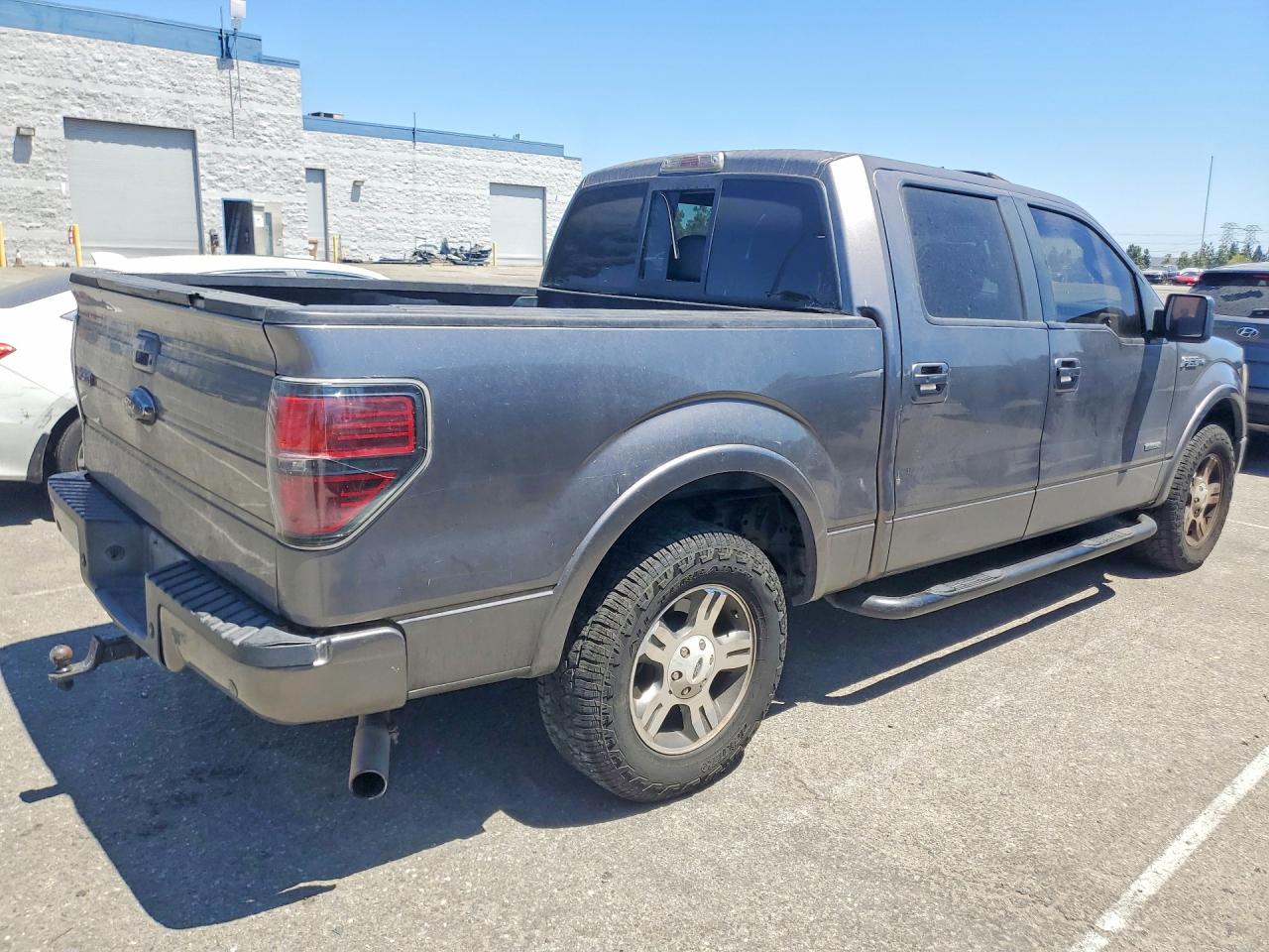 2012 Ford F150 Supercrew Gray vin: 1FTFW1CT8CFC59034