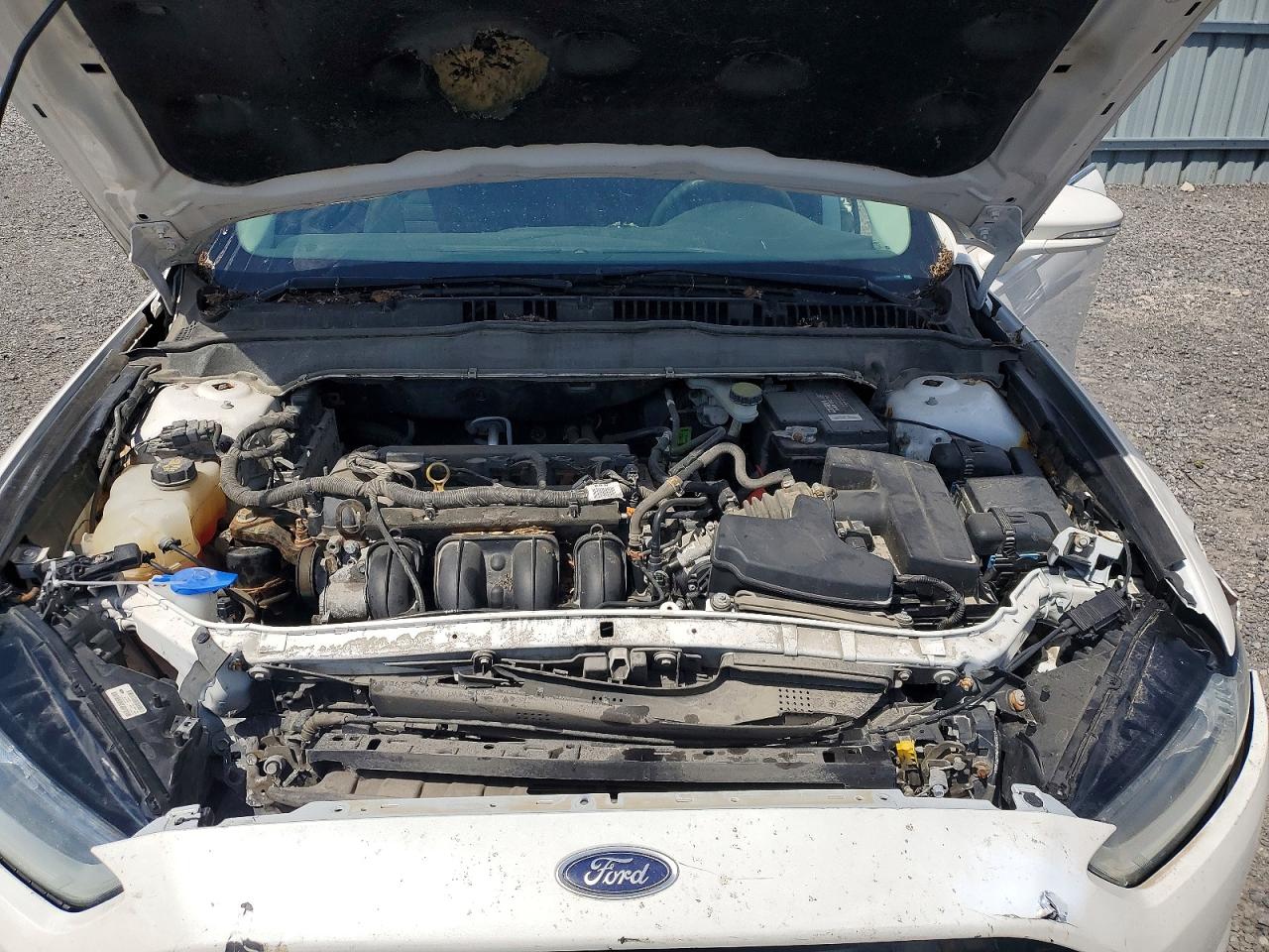 2015 Ford Fusion Se White vin: 1FA6P0H75F5124886