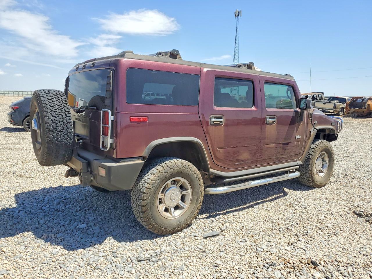 2006 Hummer H2 Темно-бордовый vin: 5GRGN23U86H111558