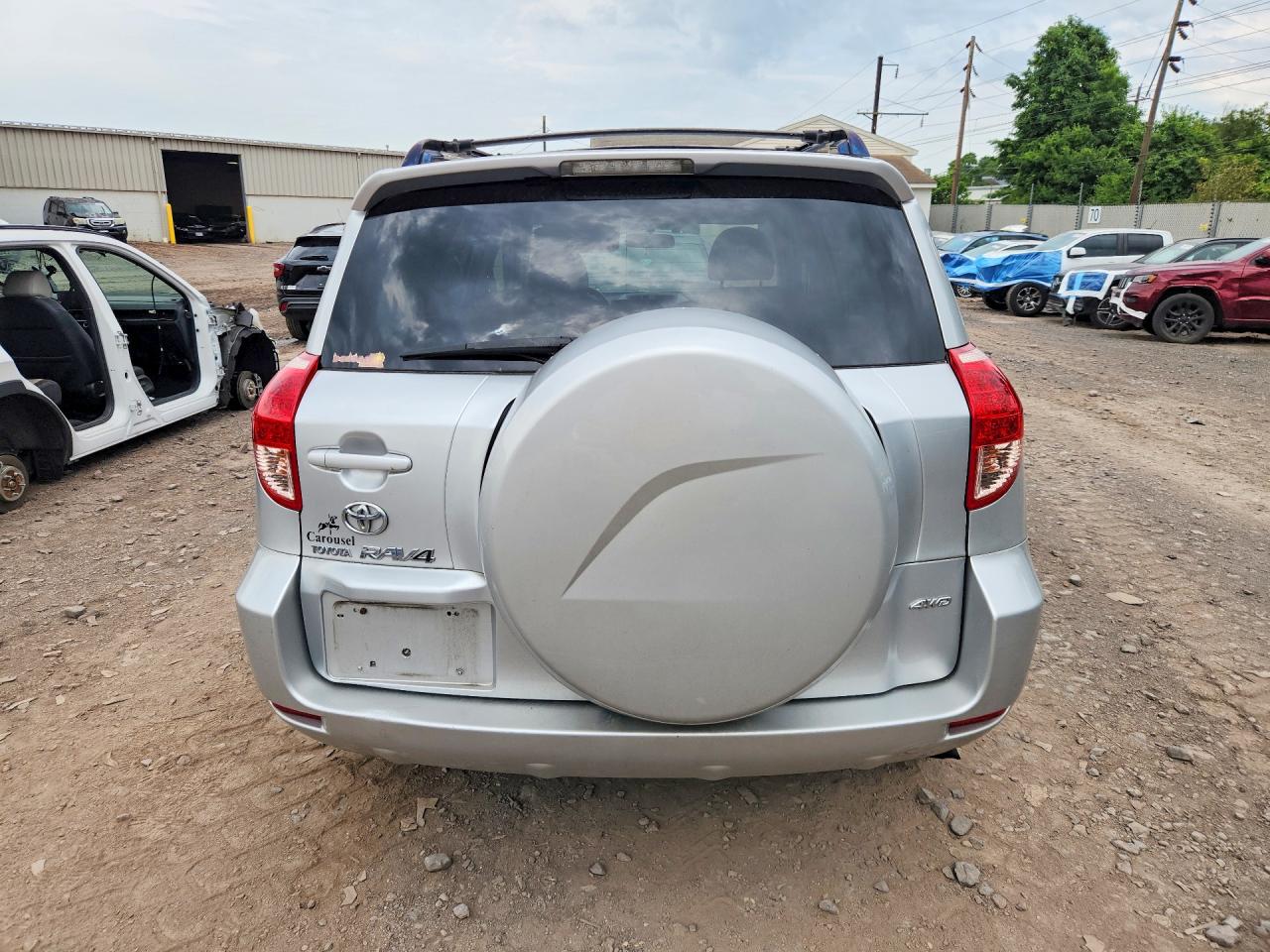 2007 Toyota Rav4 Limited Silver vin: JTMBD31V775057012