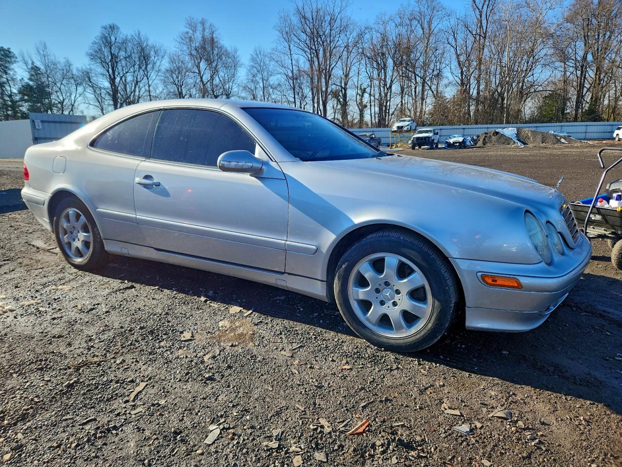 2002 Mercedes-benz Clk 320 Silver vin: WDBLJ65GX2T120827