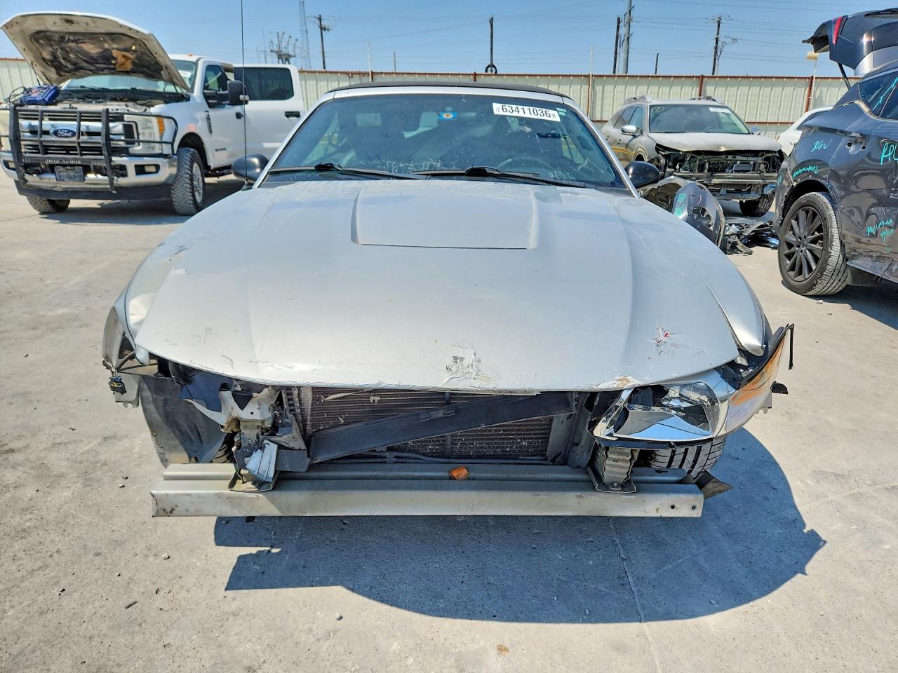 2003 Ford Mustang Silver vin: 1FAFP44463F332929