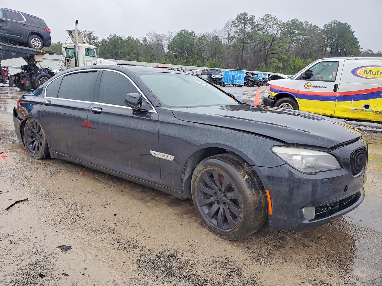 2011 Bmw 750 Lxi Black vin: WBAKC8C58BC432887