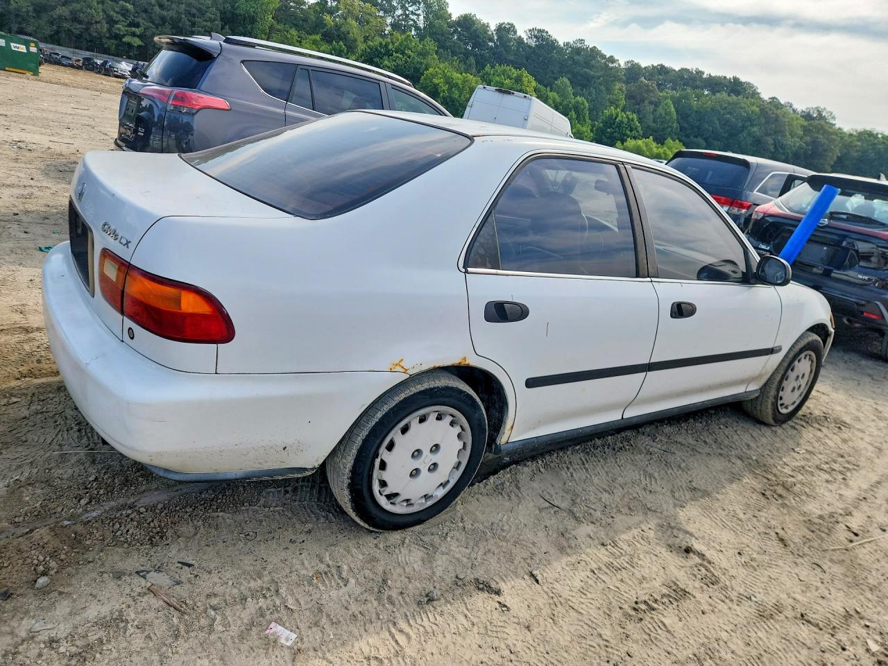 1995 Honda Civic Lx White vin: 1HGEG8658SL021183