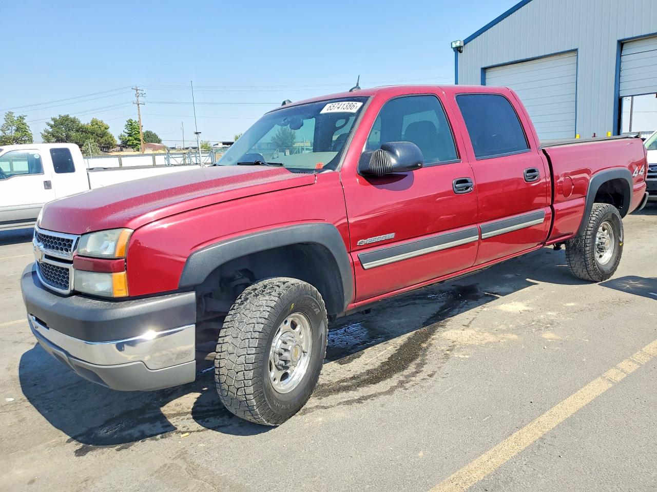 2005 Chevrolet Silverado K2500 Heavy Duty Burgundy vin: 1GCHK23U75F875071