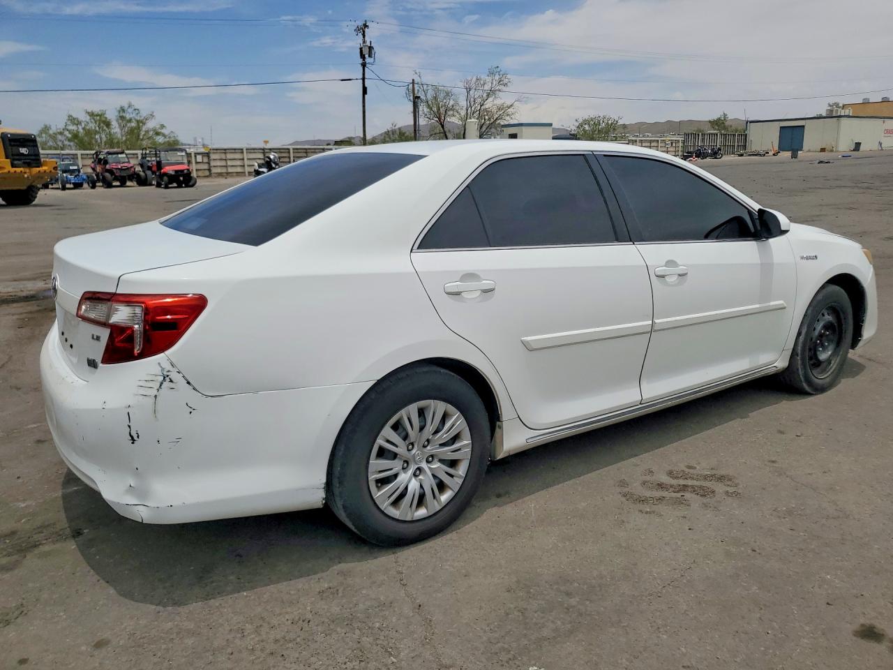 2014 Toyota Camry Hybrid Le White vin: 4T1BD1FK4EU108483