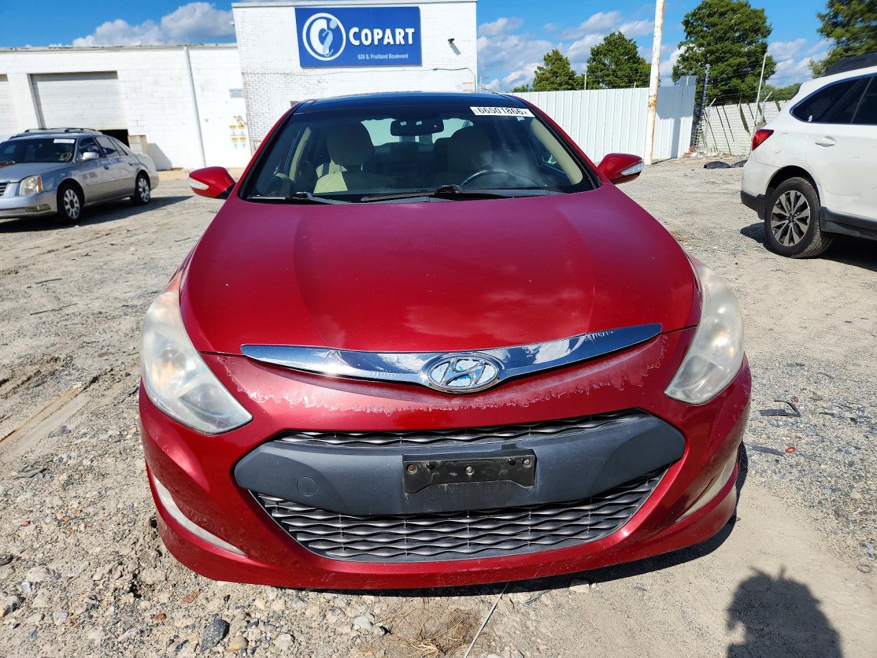 2012 Hyundai Sonata Hybrid Red vin: KMHEC4A4XCA019641