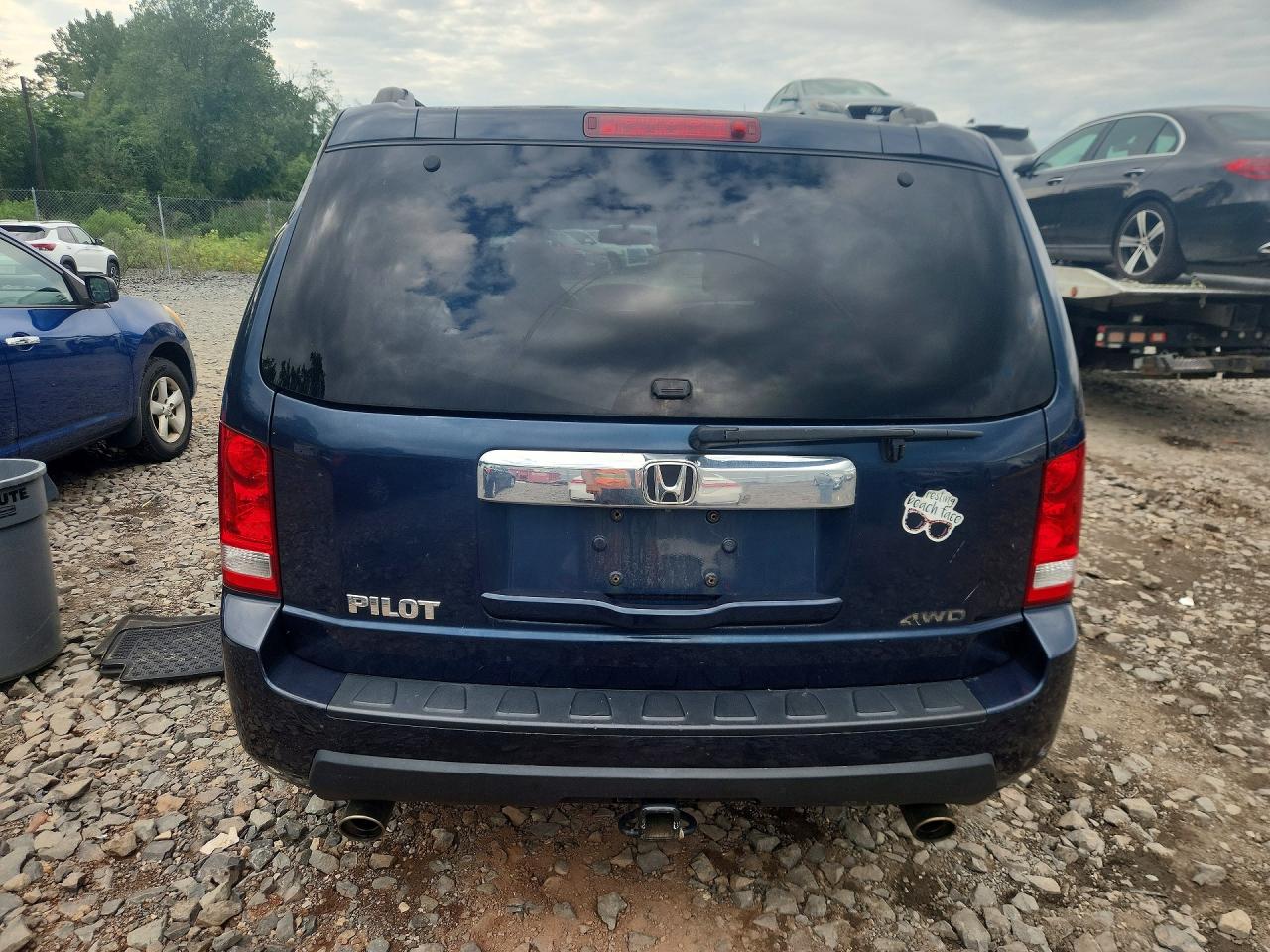 2010 Honda Pilot Exl Blue vin: 5FNYF4H61AB021170