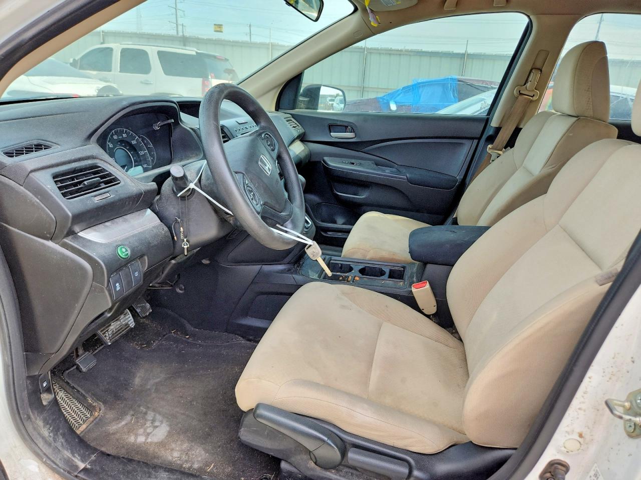 2015 Honda Cr-v Lx White vin: 5J6RM3H36FL027555