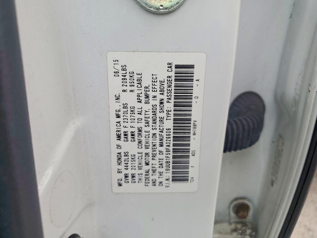 2015 Acura Tlx Tech White vin: 19UUB1F59FA026606