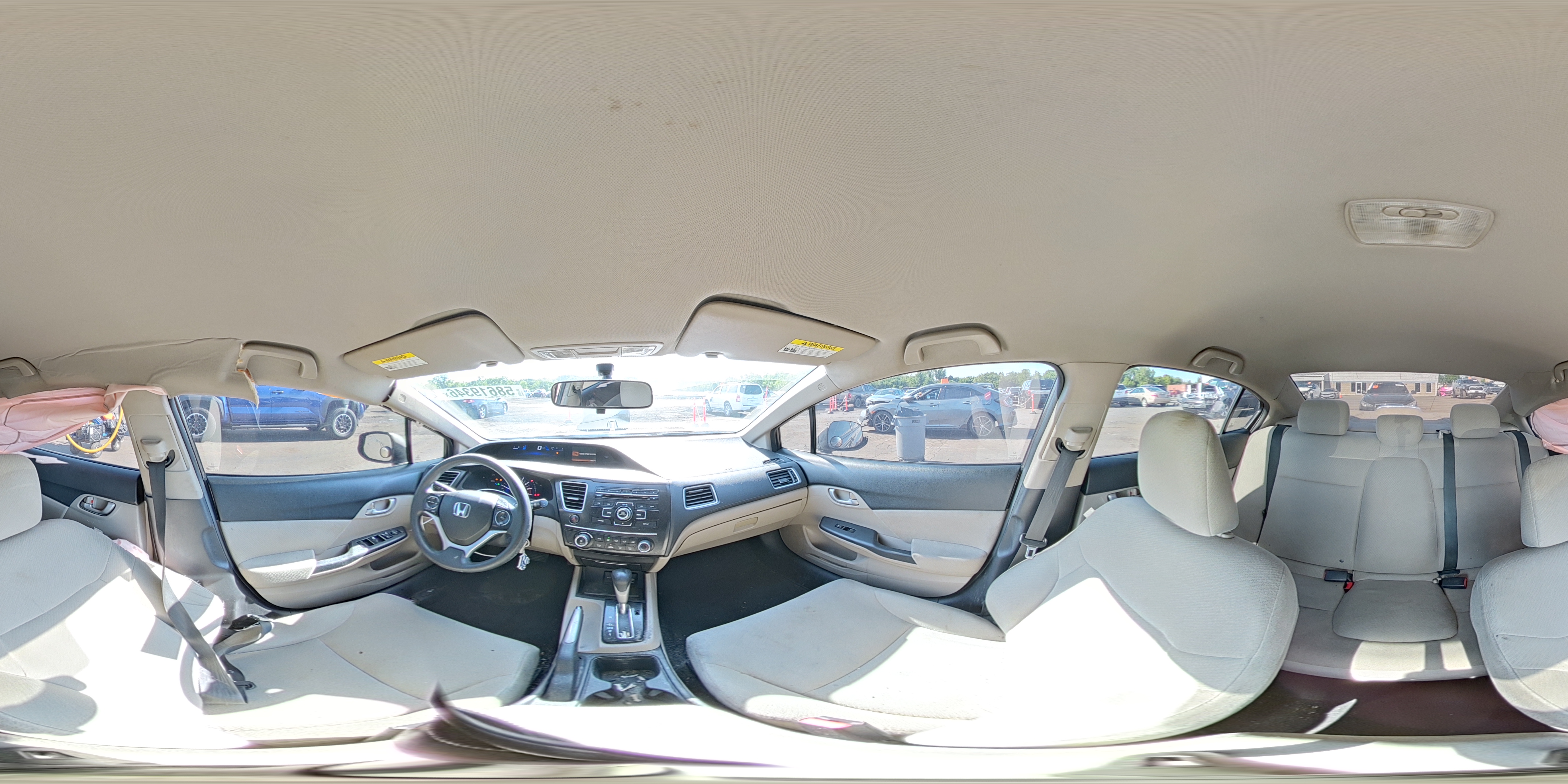 2013 Honda Civic Lx Gray vin: 2HGFB2F54DH563039
