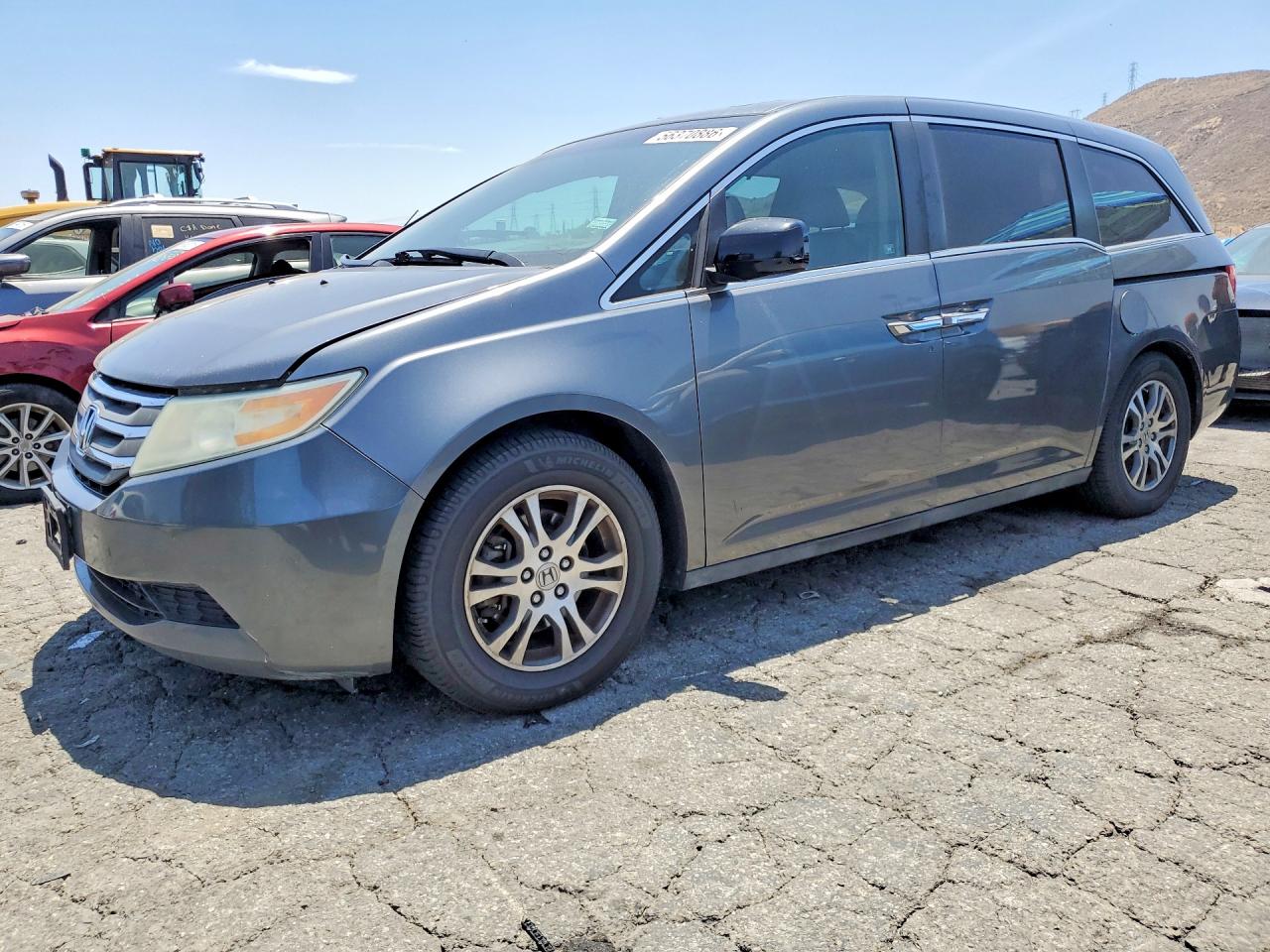 2012 Honda Odyssey Exl Gray vin: 5FNRL5H62CB101566