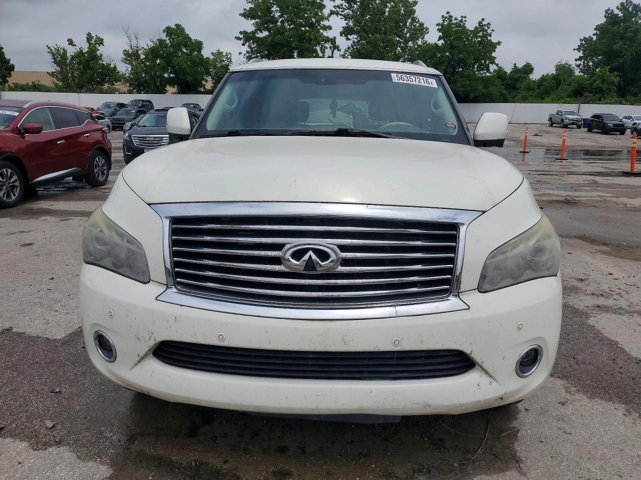 2014 Infiniti Qx80 Base White vin: JN8AZ2NE5E9064486