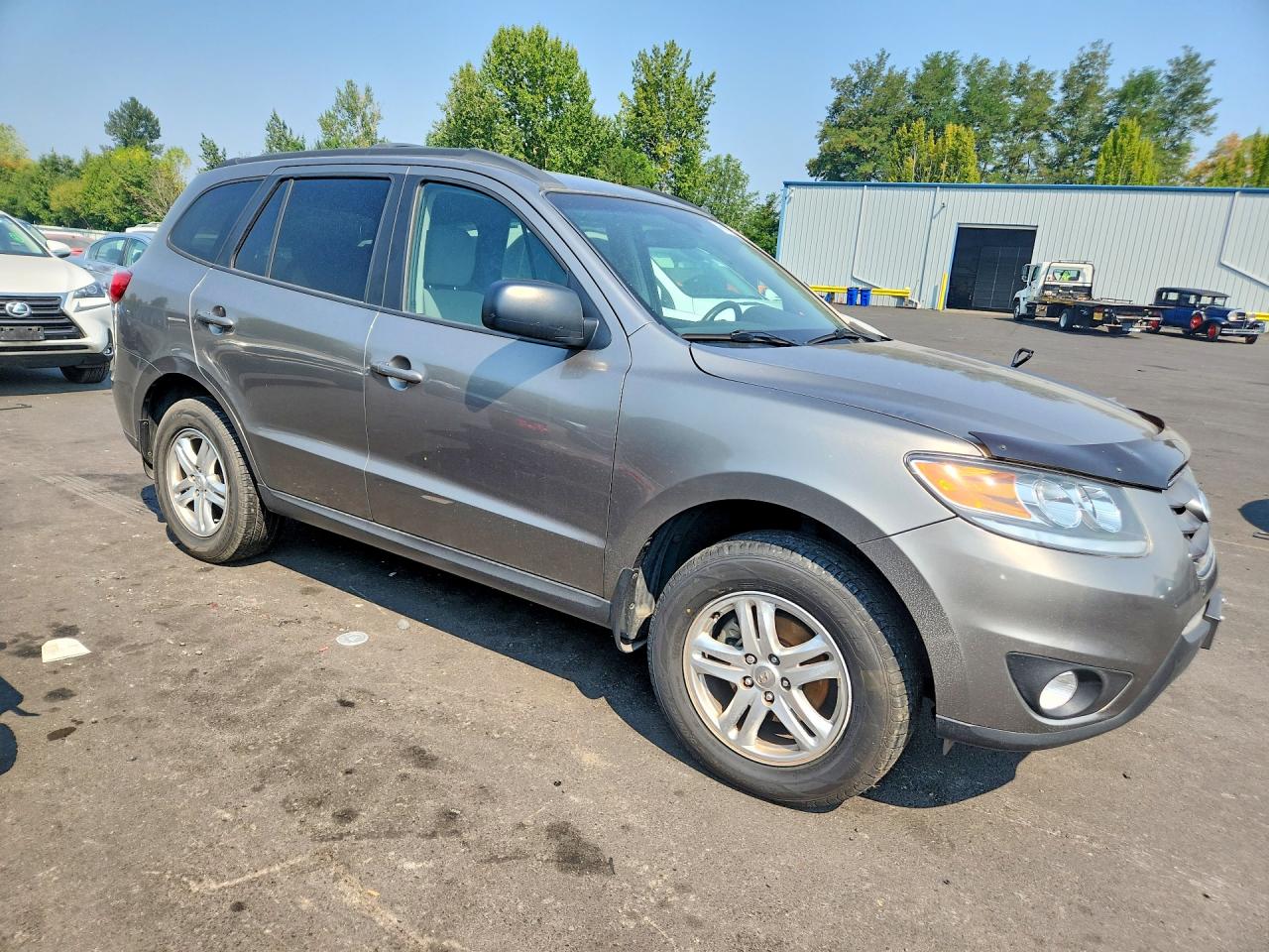 2012 Hyundai Santa Fe Gls Gray vin: 5XYZGDAB8CG154061