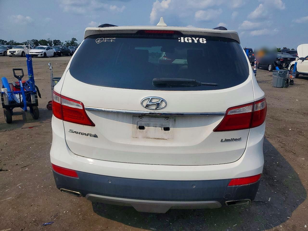 2014 Hyundai Santa Fe Limited Белый vin: KM8SR4HF9EU072020