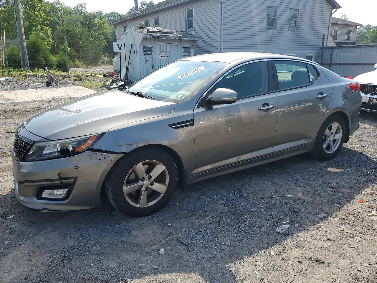 2015 Kia Optima Lx Gray vin: 5XXGM4A78FG515969