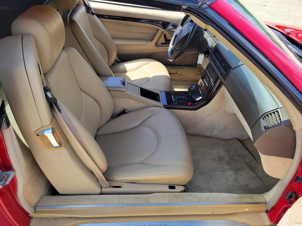 1997 Mercedes-benz Sl 500 Red vin: WDBFA67F5VF144926
