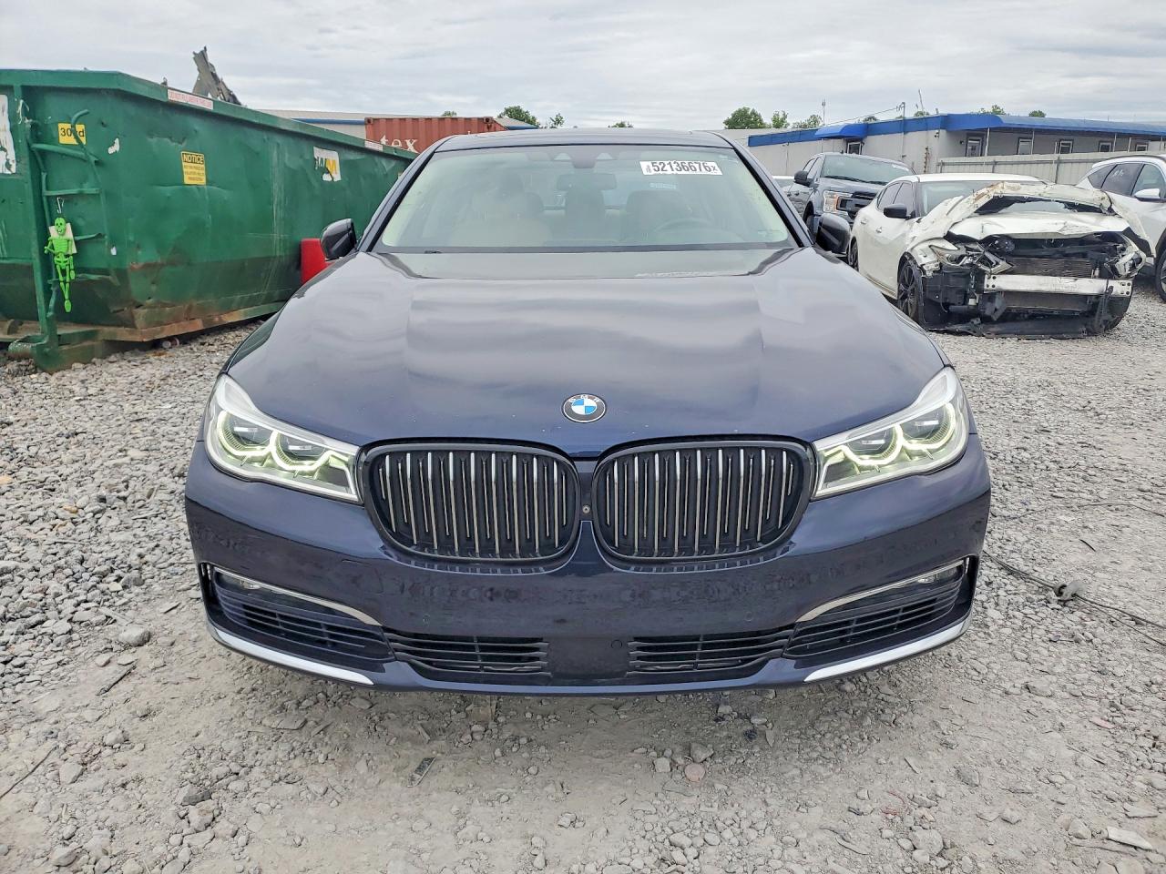 2016 Bmw 750 Xi Blue vin: WBA7F2C59GG419558