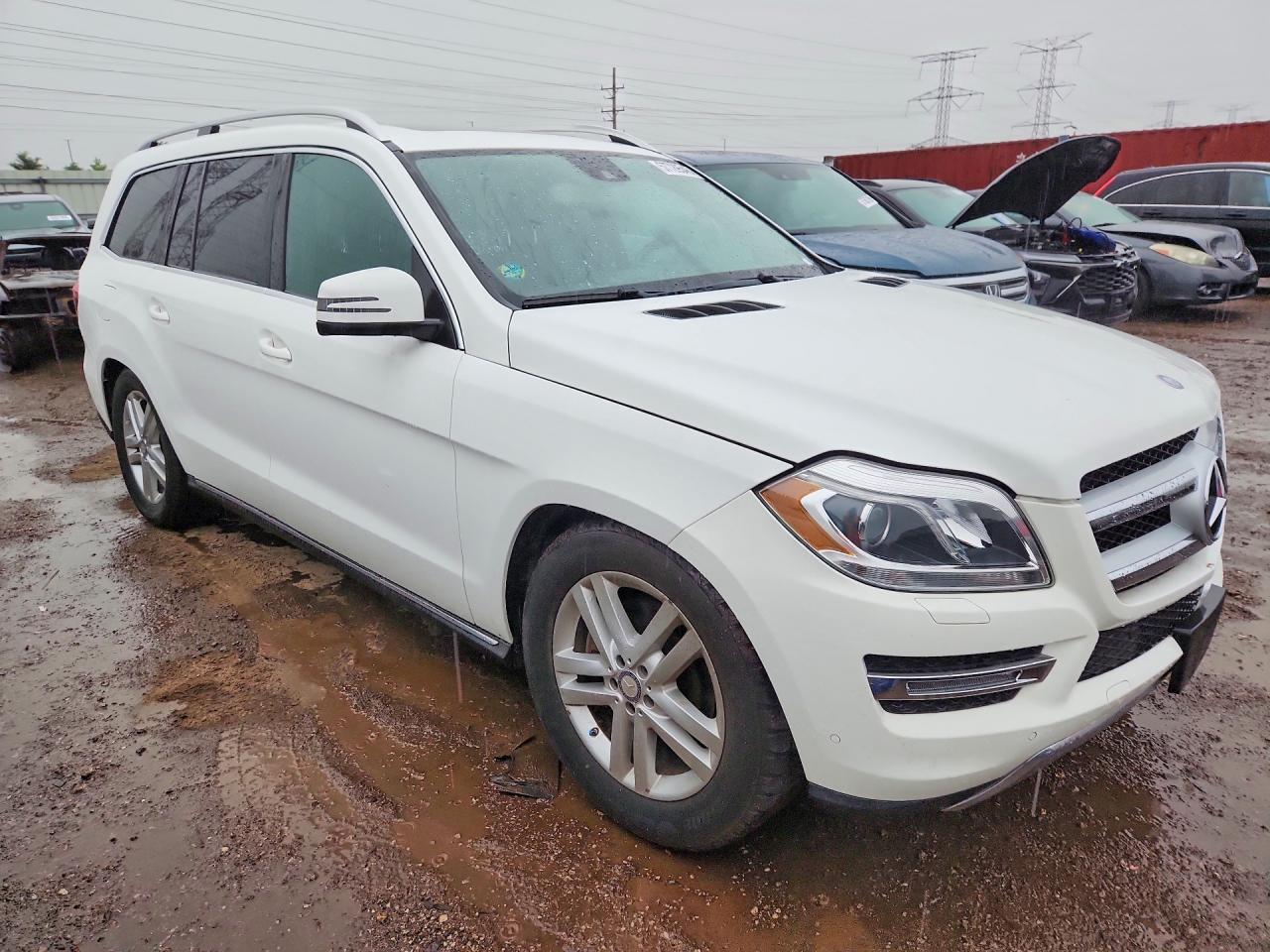 2014 Mercedes-benz Gl 450 4matic White vin: 4JGDF7CE7EA340288