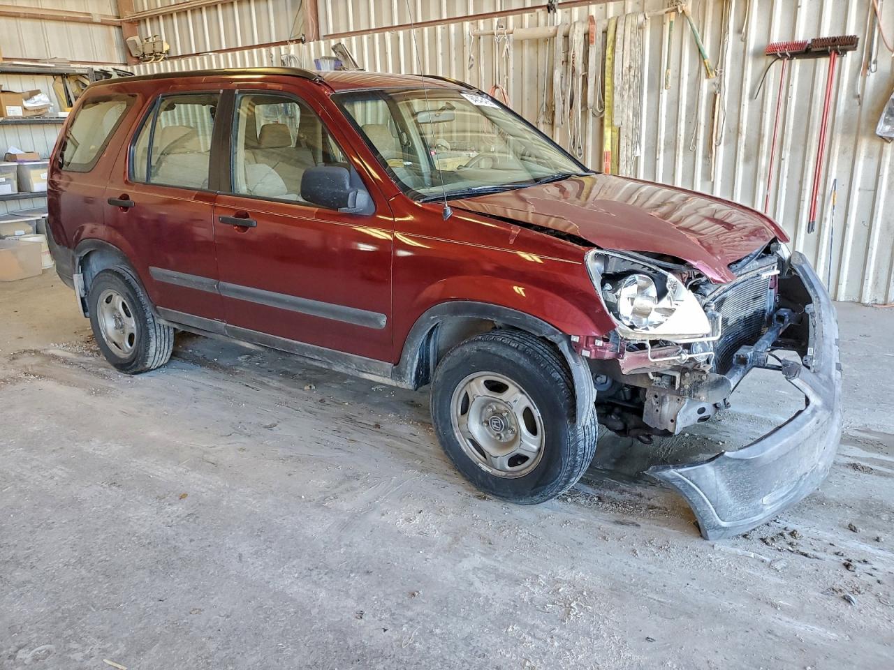 2004 Honda Cr-v Lx Красный vin: JHLRD68444C009054