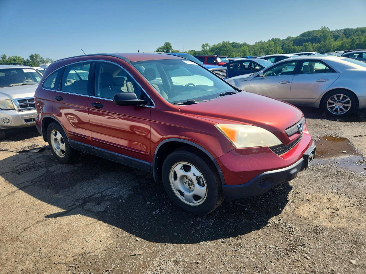 2009 Honda Cr-v Lx Maroon vin: JHLRE48379C012823