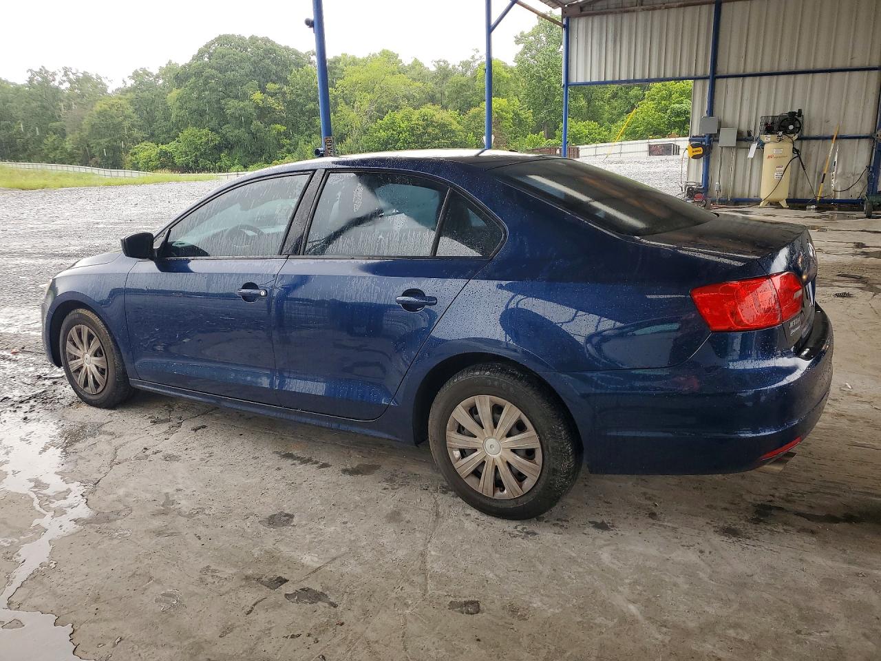 2014 Volkswagen Jetta Base Синий vin: 3VW2K7AJ2EM395769