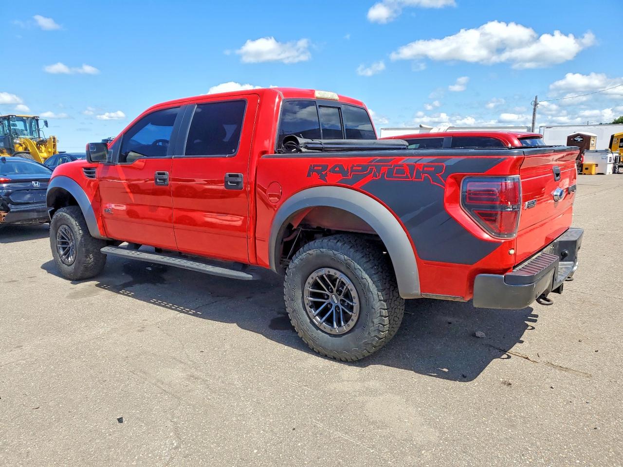 2013 Ford F150 Svt Raptor Красный vin: 1FTFW1R60DFA53659