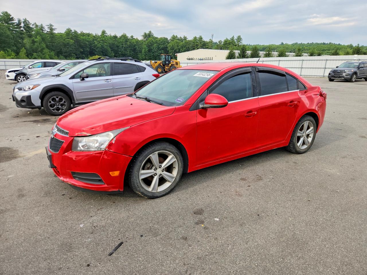 2014 Chevrolet Cruze Lt Red vin: 1G1PE5SB2E7312016