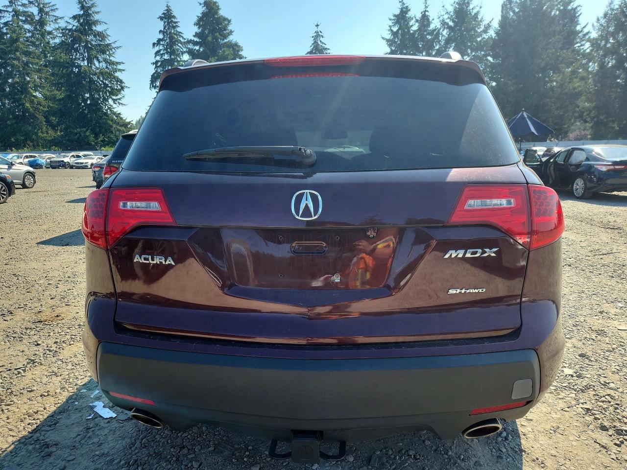 2008 Acura Mdx Technology Burgundy vin: 2HNYD28618H545251