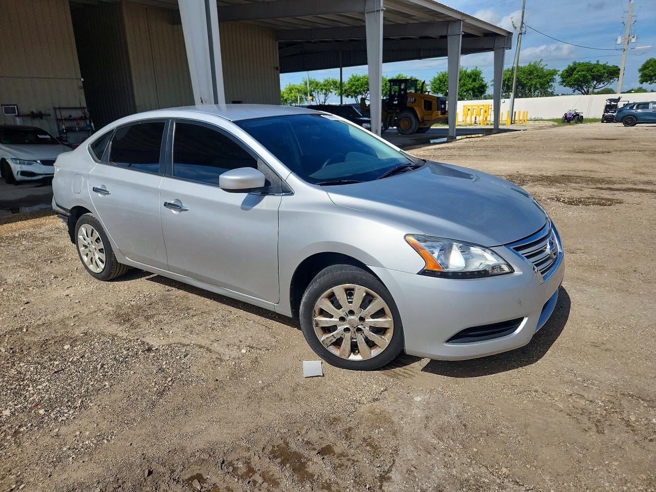 2015 Nissan Sentra S Silver vin: 3N1AB7APXFY348537