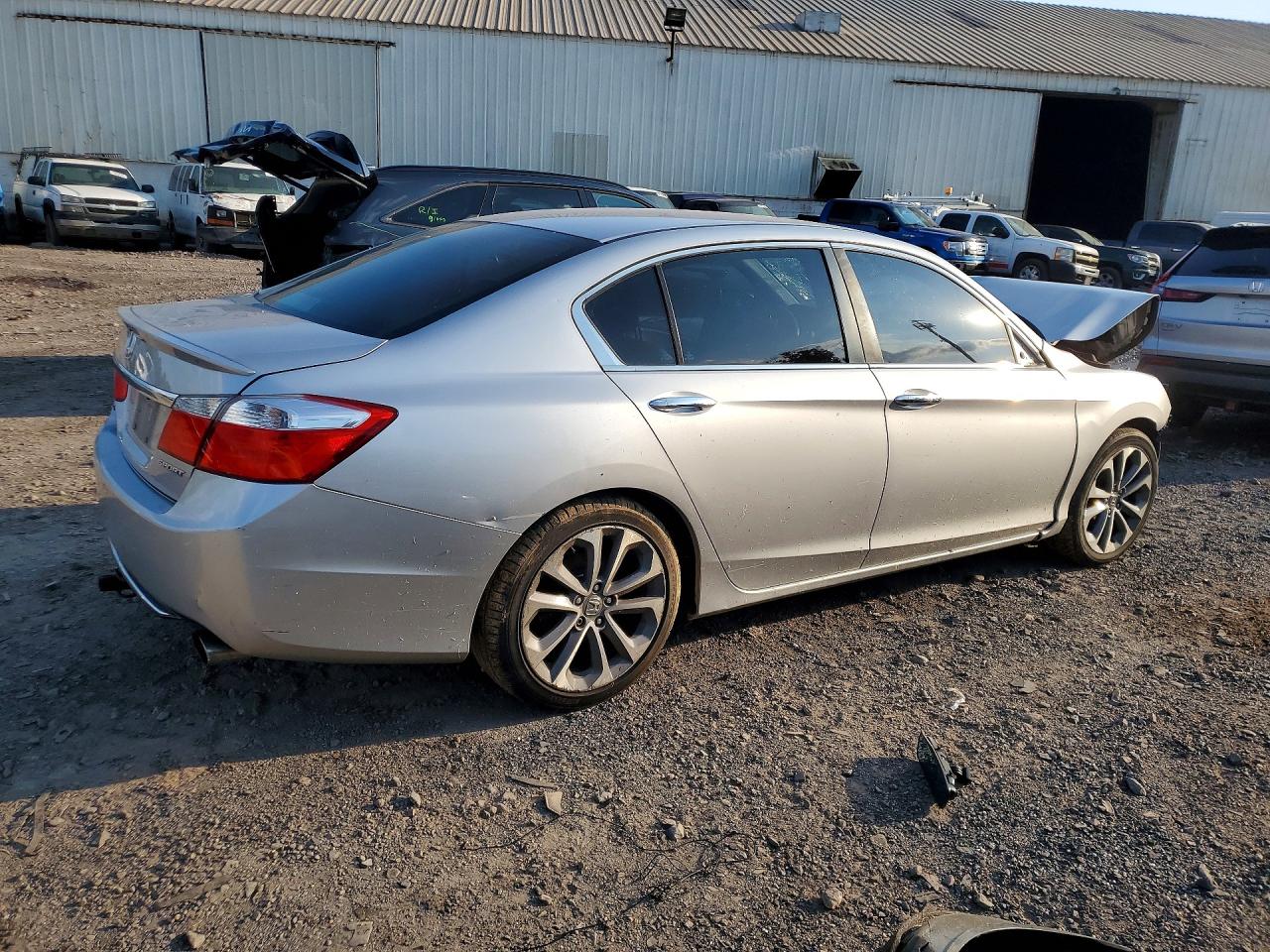 2014 Honda Accord Sport Серый vin: 1HGCR2F56EA063110