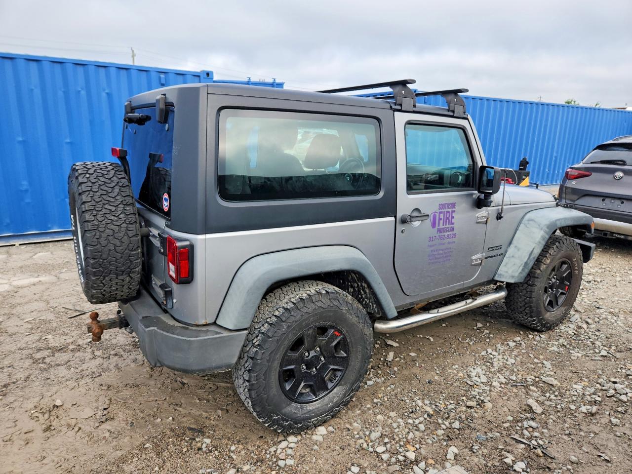 2013 Jeep Wrangler Sport Silver vin: 1C4AJWAG2DL647925