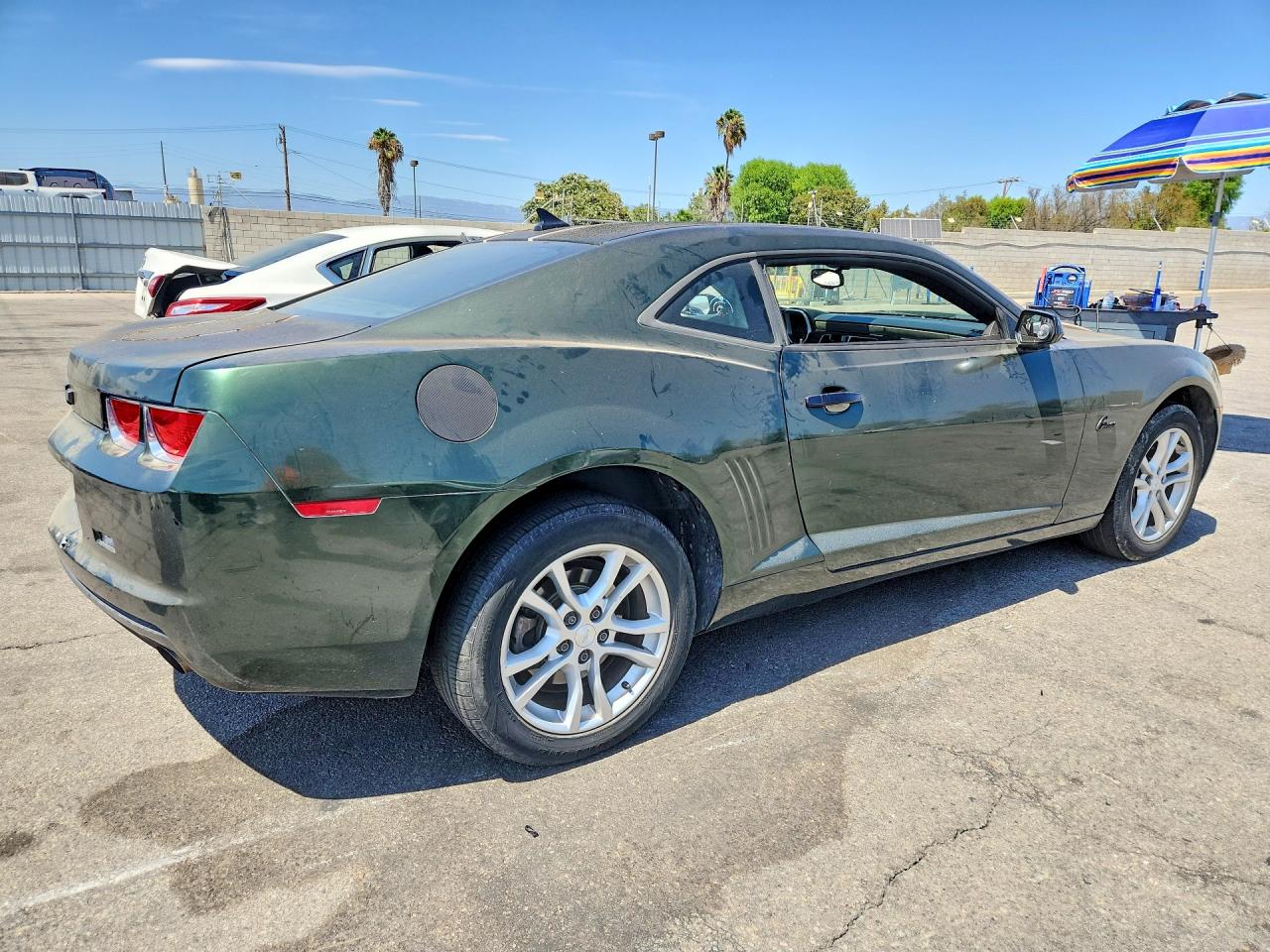2011 Chevrolet Camaro Ls Green vin: 2G1FA1ED0B9124425