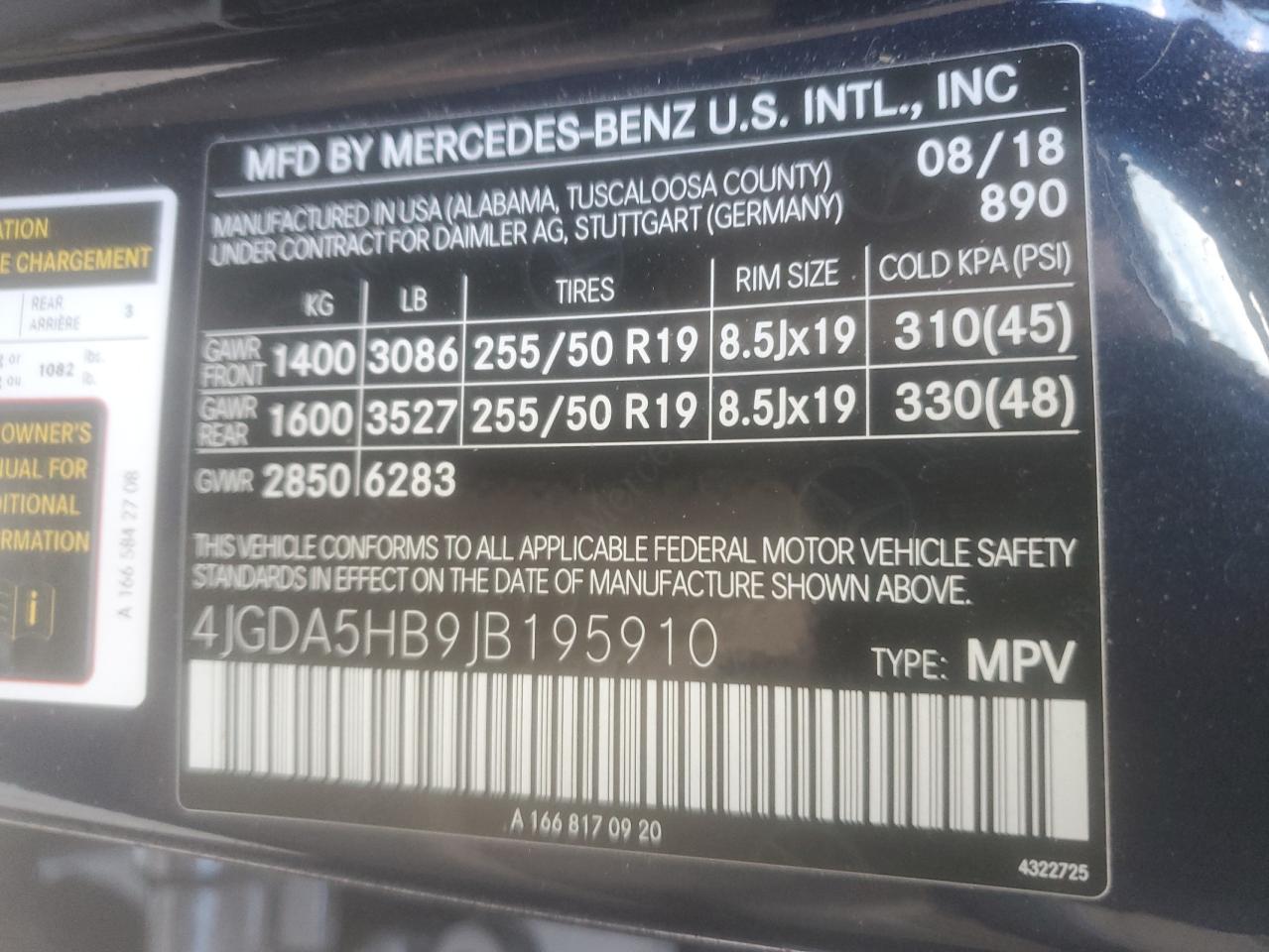 2018 Mercedes-benz Gle 350 4matic Blue vin: 4JGDA5HB9JB195910