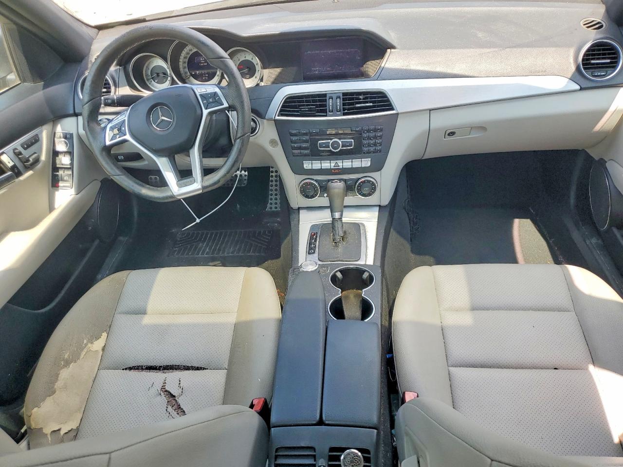2013 Mercedes-benz C 250 Gray vin: WDDGF4HB0DA779352