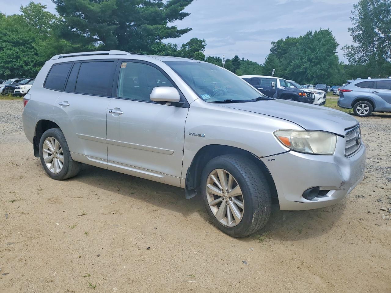 2009 Toyota Highlander Hybrid Silver vin: JTEEW41A492026567