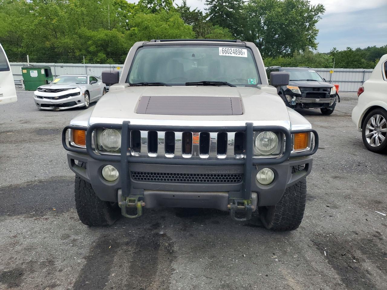 2007 Hummer H3 Серый vin: 5GTDN13E778114047